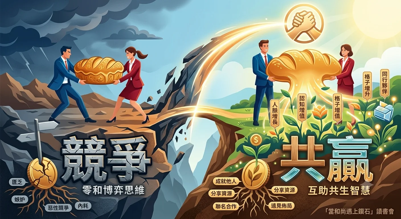 終結內耗的商業新思維！《當和尚遇上鑽石》：如何將「競爭」轉化為「共贏」？
