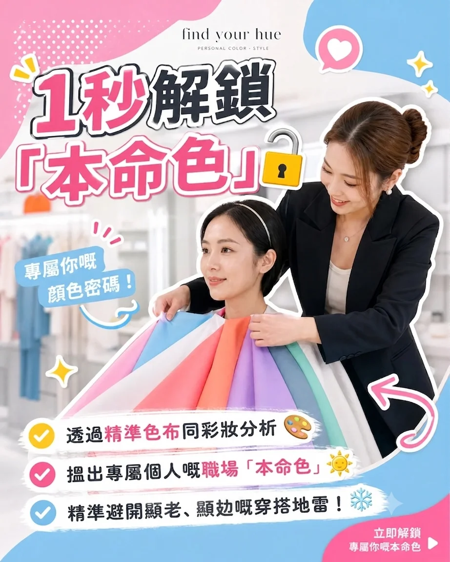 找到你的命定色彩工作坊