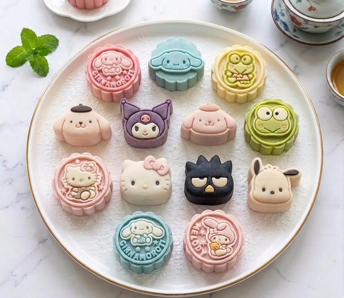 🥮✨ 【限時優惠$180】Chiikawa x Doraemon x Sanrio 盲盒夢幻冰皮月餅體驗工作坊 🥮✨ 💕全港最多口味餡料💕✨🥮