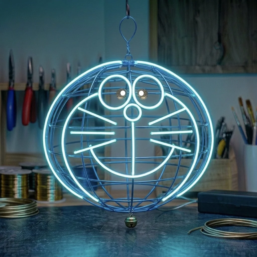 9月 【中秋限定】創客 STEM：Doraemon 霓虹 LED 夢幻燈籠工作坊！ 🔥 【限時優惠】2 人同行即享 8 折！💕全港獨家首創💕