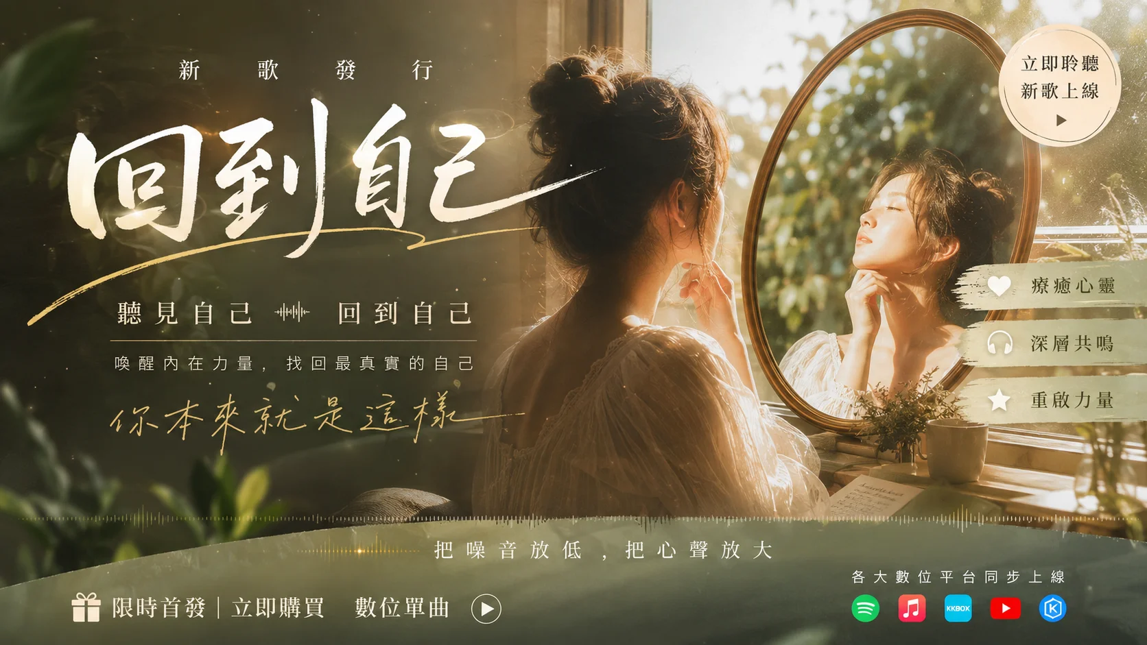 歌名： 回到自己(能治癒，加強自己力量的歌曲)