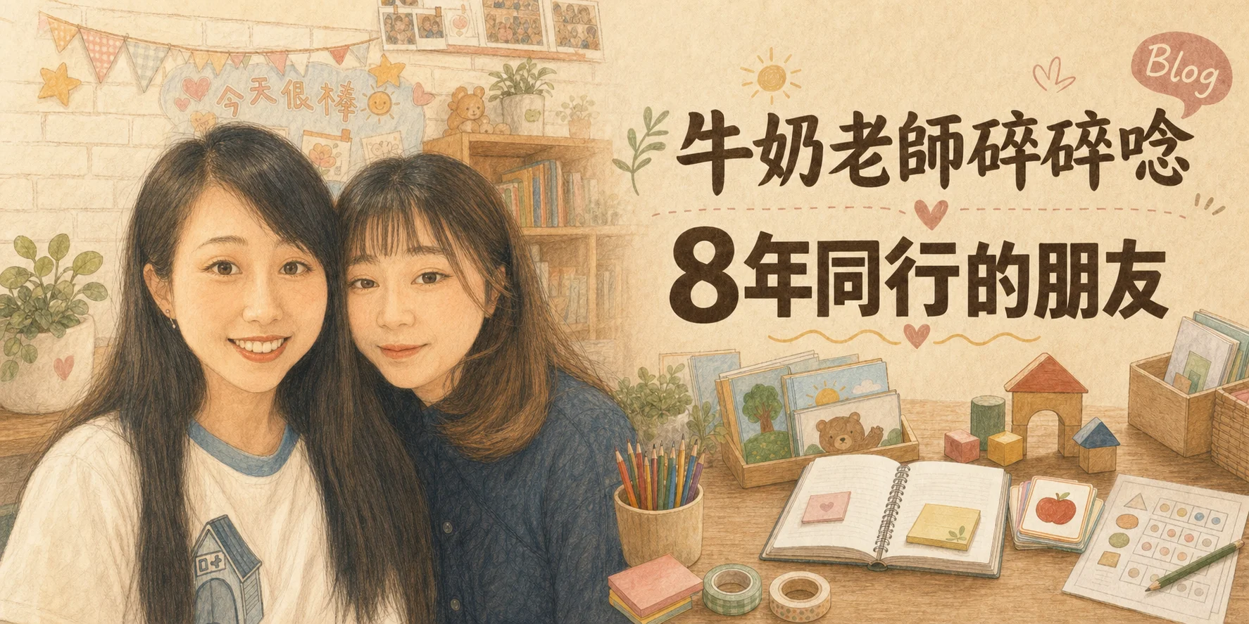 牛奶老師碎碎唸：8年同行的朋友
