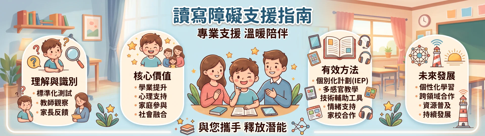 【讀寫障礙支援指南】專業支援＋溫暖陪伴，帶孩子走出學習困境！