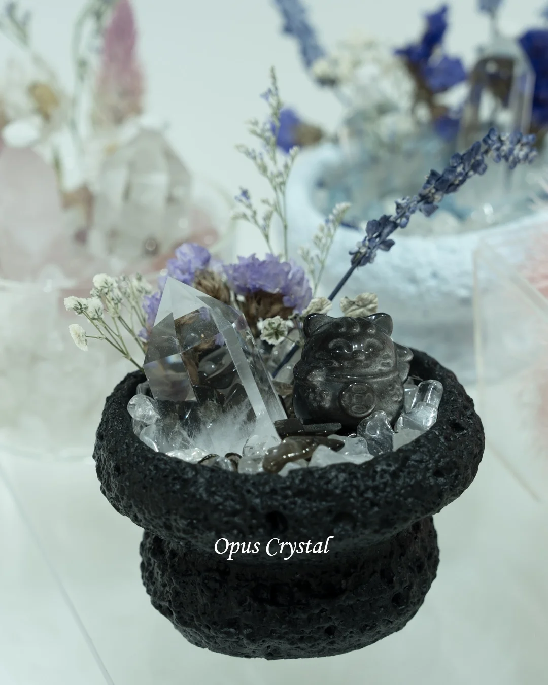 永生花水晶盆栽DIY