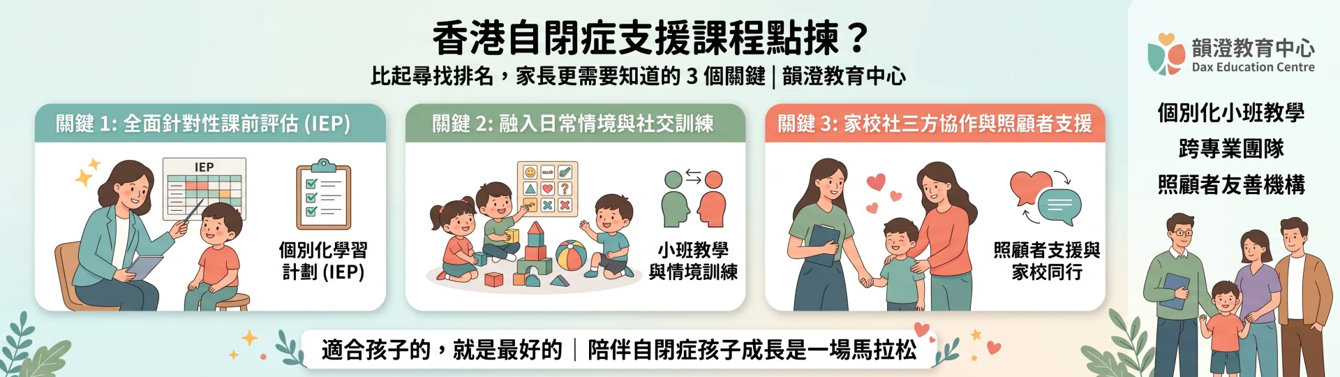 【家長避坑指南】香港自閉症支援課程點揀？比起爭排名，更要睇嘅 3 個關鍵！