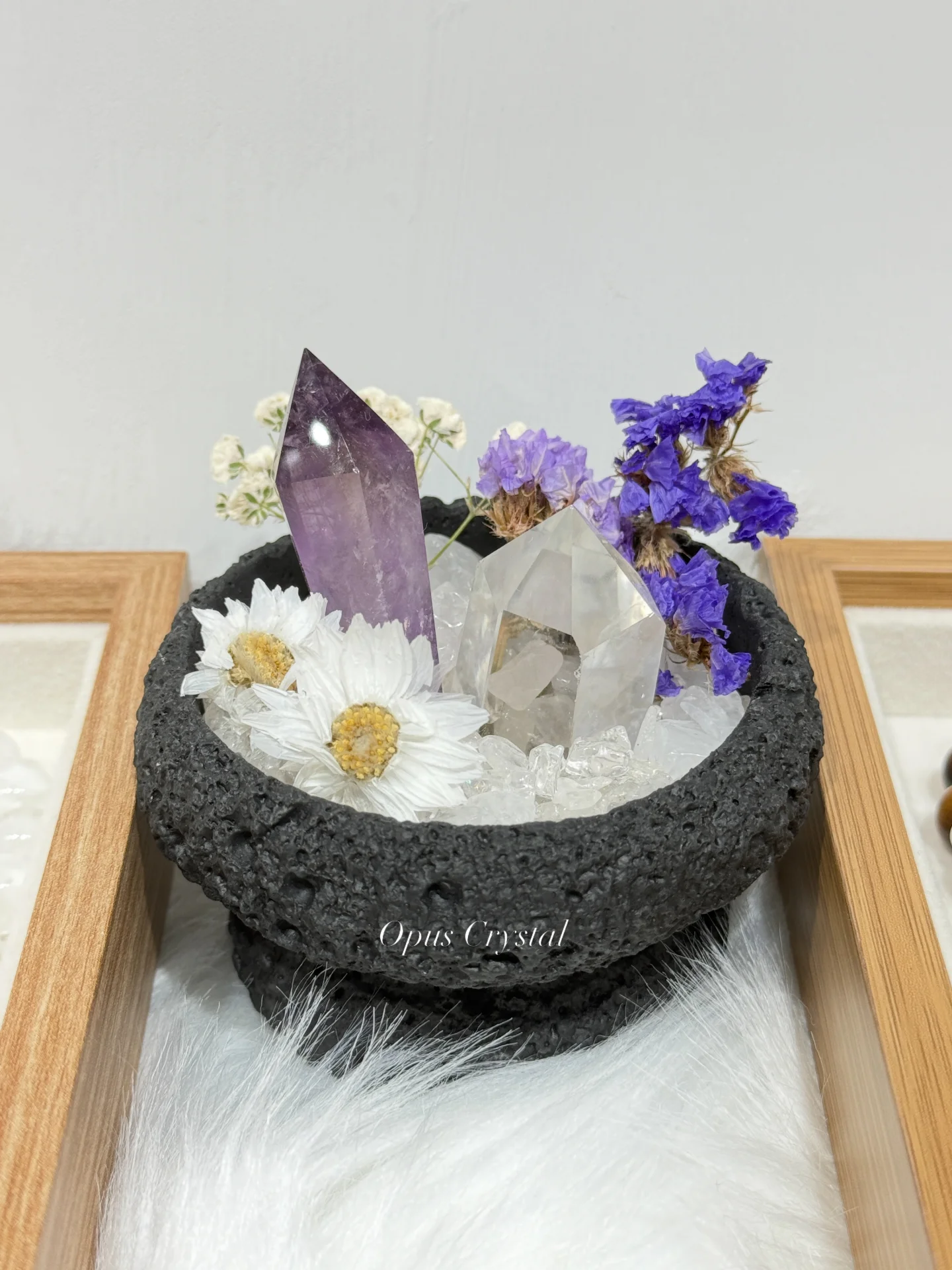 永生花水晶盆栽DIY