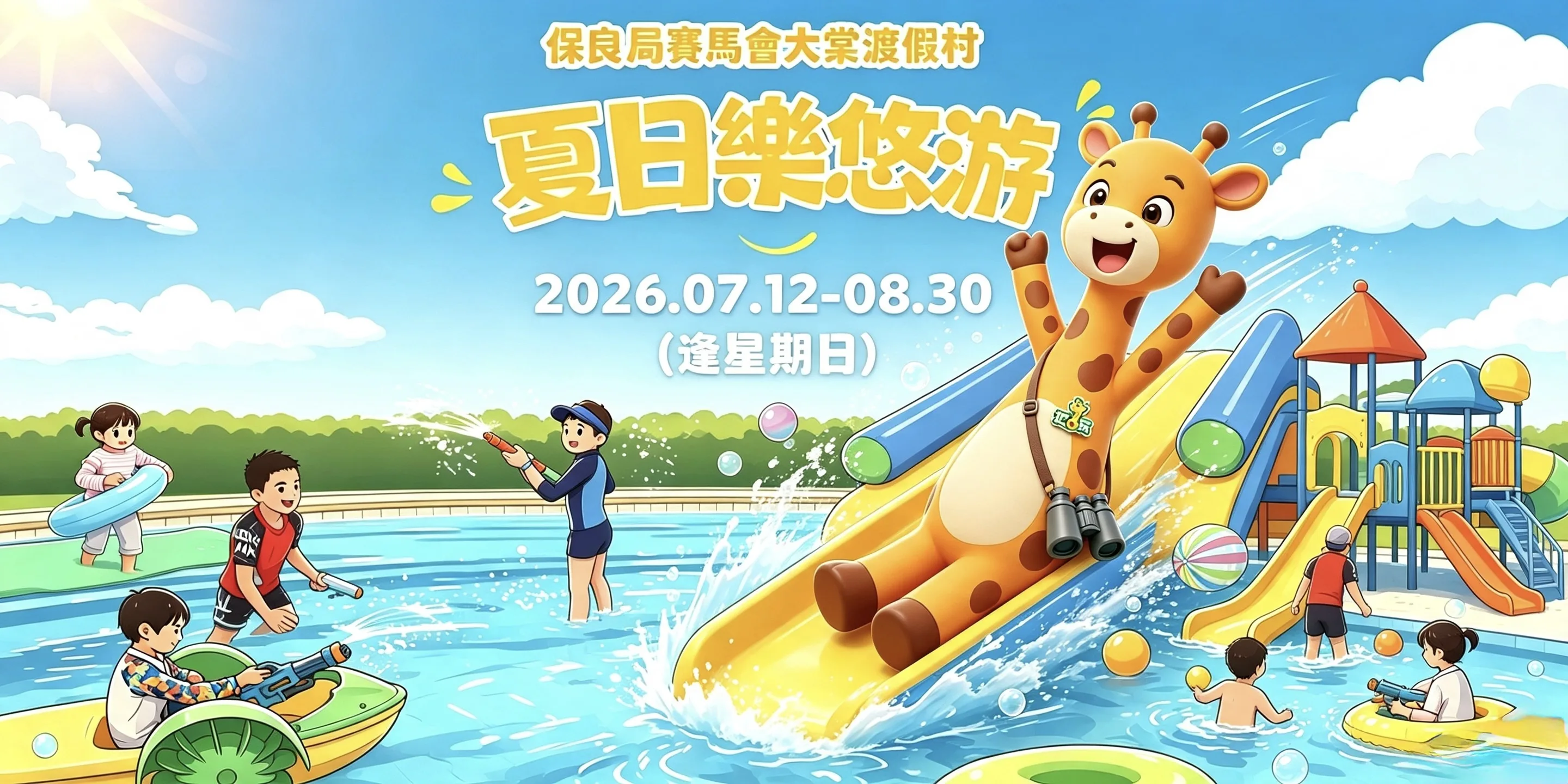 夏日消暑親子好去處｜保良局大棠度假村夏日樂悠游2026 玩水+多元戶外設施玩足全日